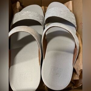 Silver fit flop sandals